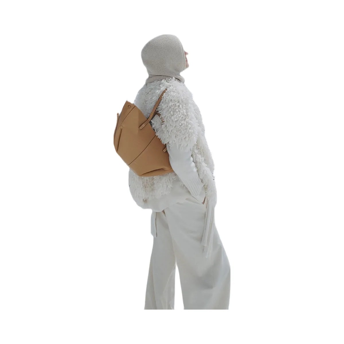 Polene Cyme Mini Textured Ocher - HypeFly India View 2