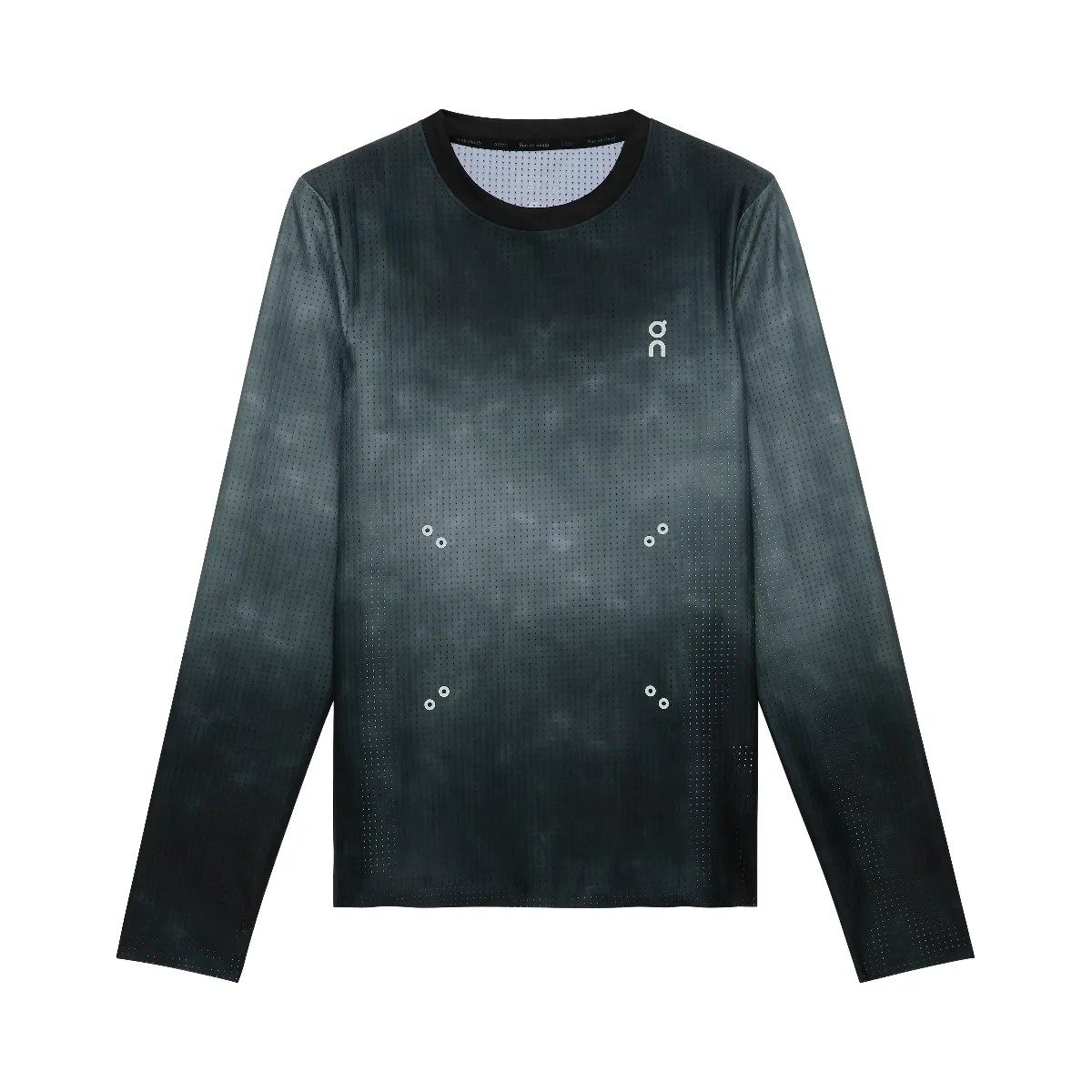 On Pace Mesh Long-T Black - HypeFly India View 1