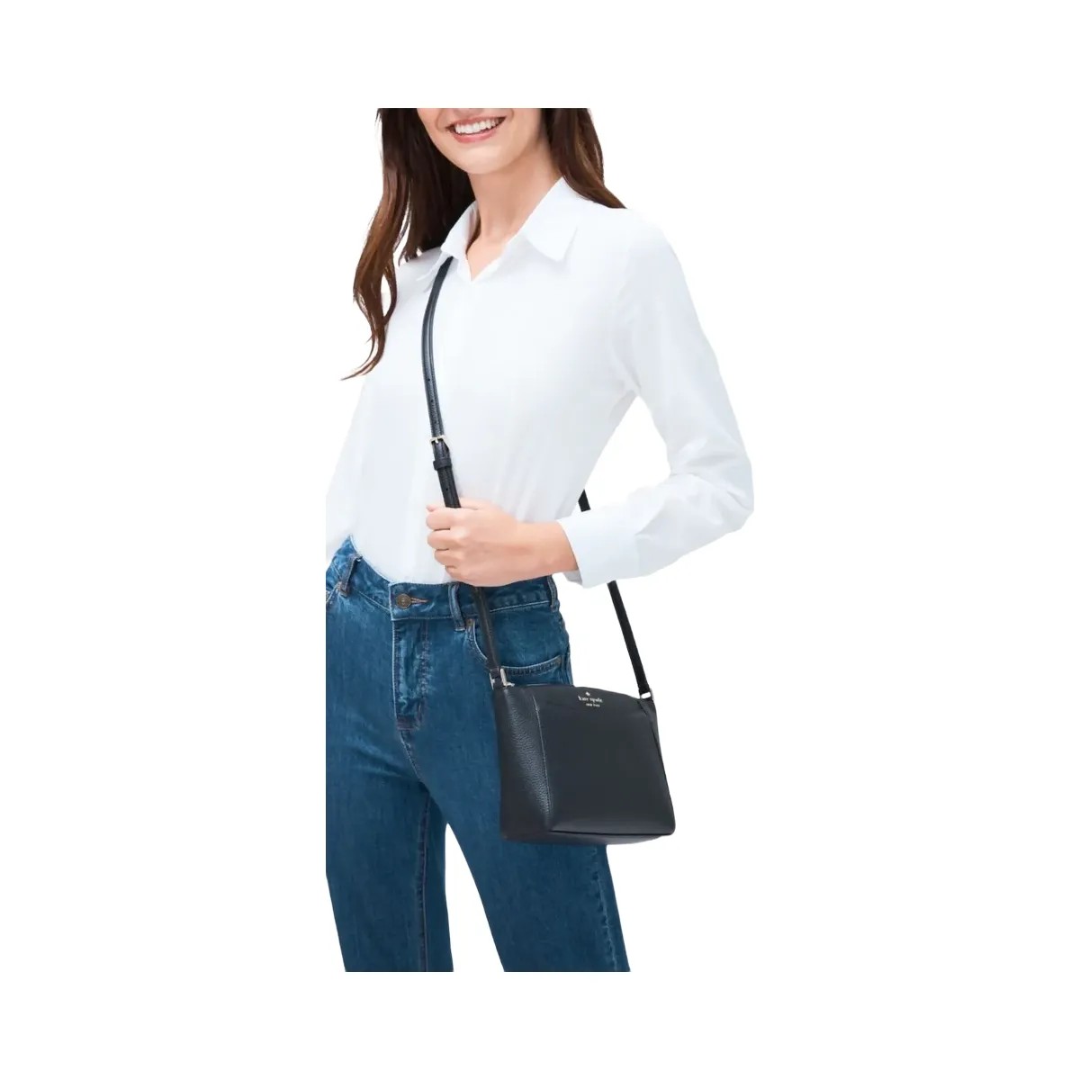 Kate Spade Monica Small Crossbody Black - HypeFly India View 2