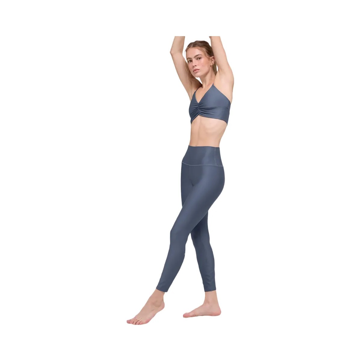 Alo Women's 7/8 High-Waist Airlift Legging - Bluestone - HypeFly India View 1