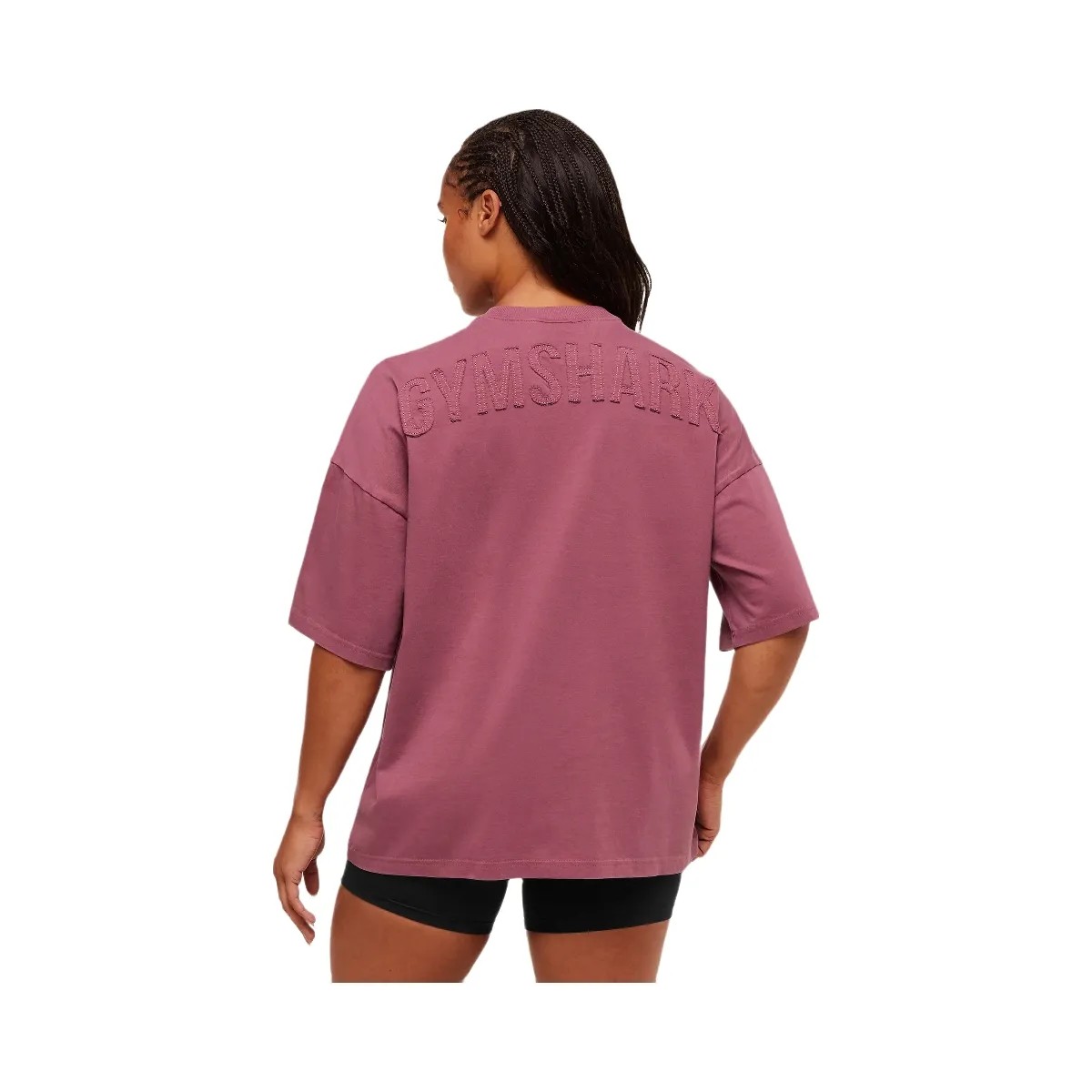 Gymshark Power Washed Oversized T-Shirt - Reset Pink/Acid Wash Small Ball - HypeFly India View 6