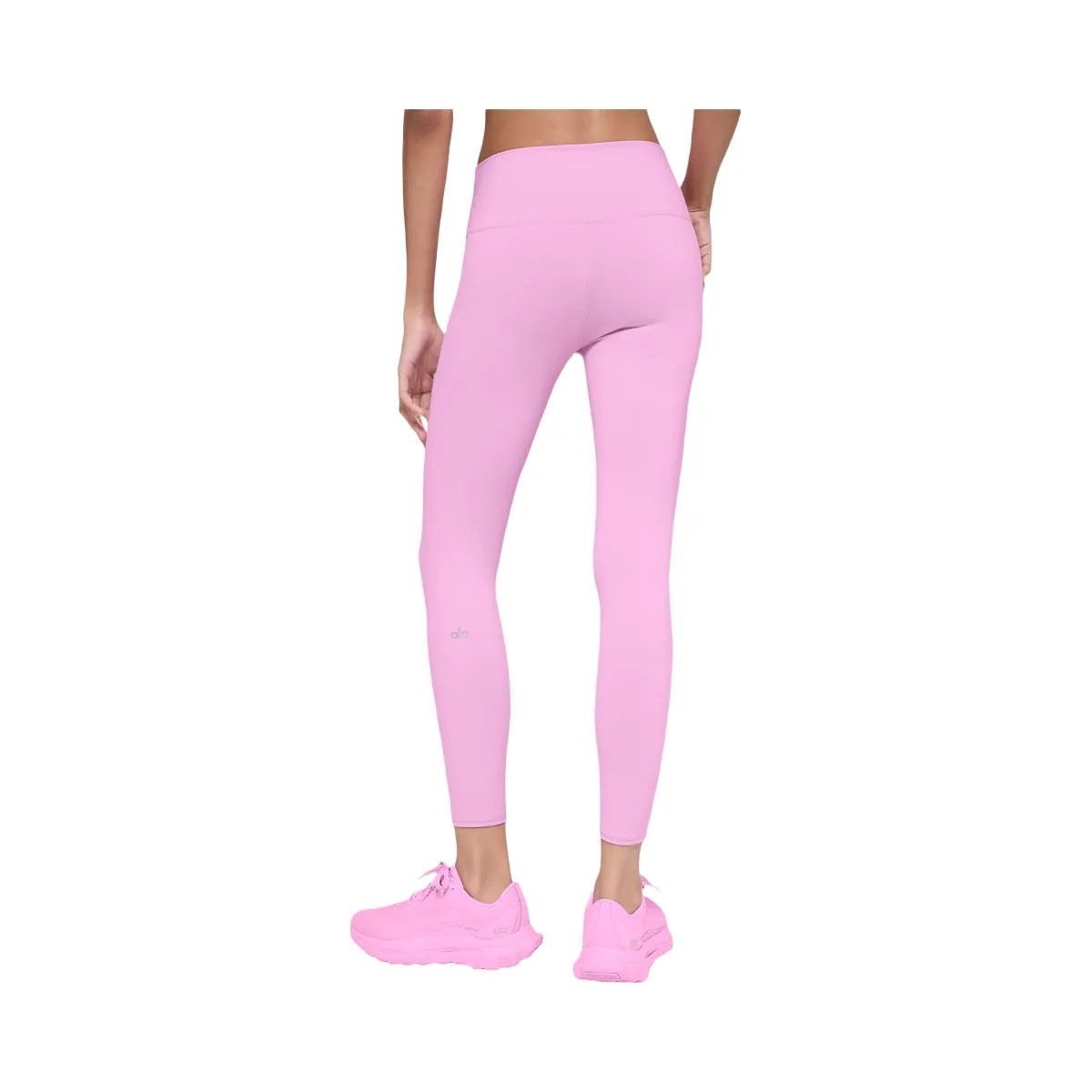 Alo Women's 7/8 High-Waist Airbrush Legging - Candy Heart Pink - HypeFly India View 2