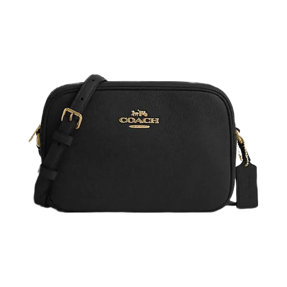 Coach Jamie Camera Bag Pebbled Leather-Gold-Black - HypeFly India View 1