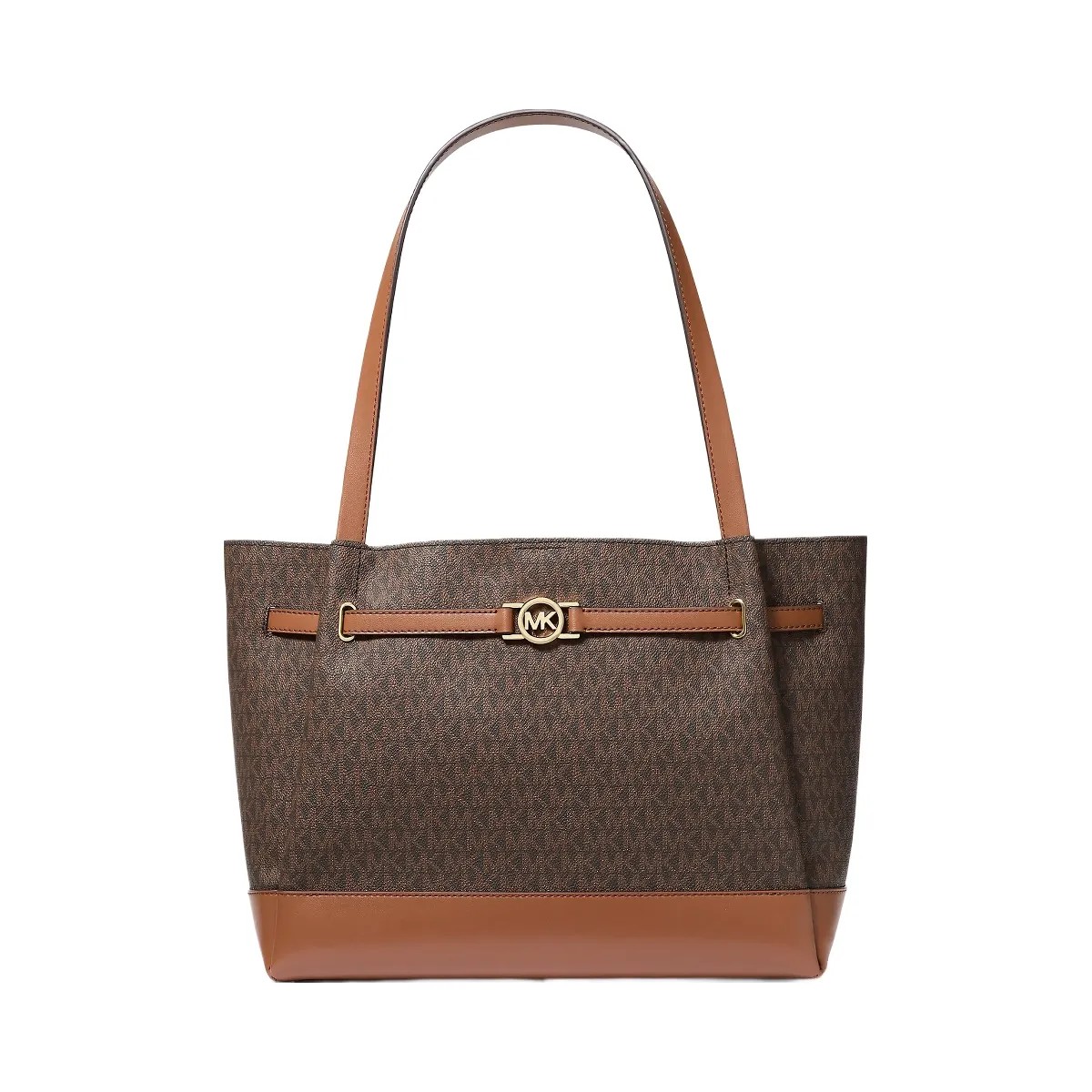 Michael Kors Reed Large Signature Logo Tote Bag Brown - HypeFly India View 1