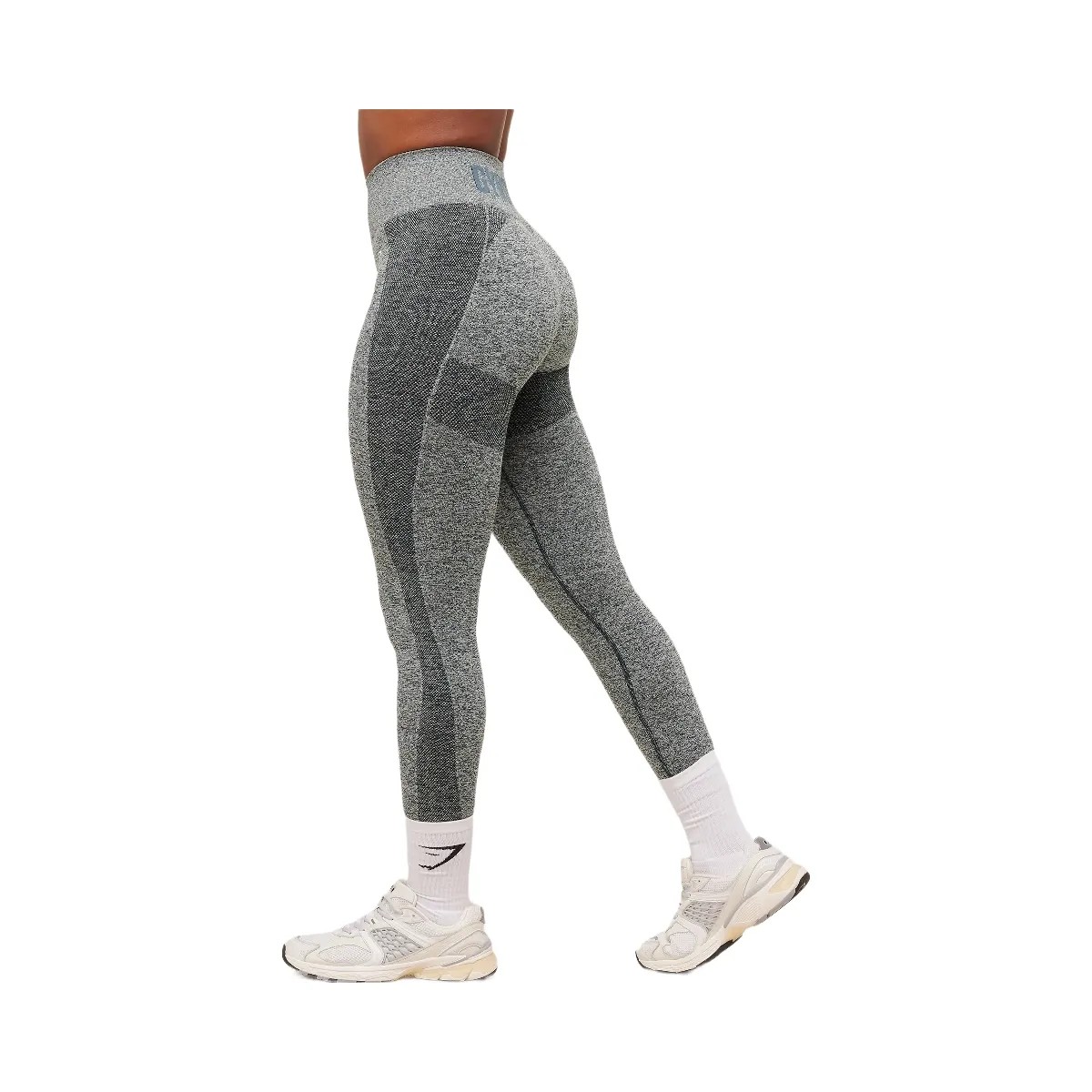 Gymshark Flex High Waisted Leggings - Deep Petrol Blue/White Marl - HypeFly India View 3