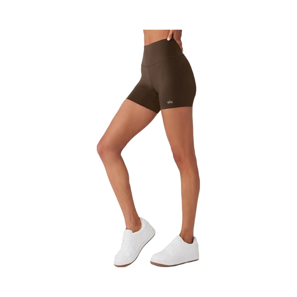 Alo Women's 5" Airlift Energy Short - Espresso - HypeFly India View 1