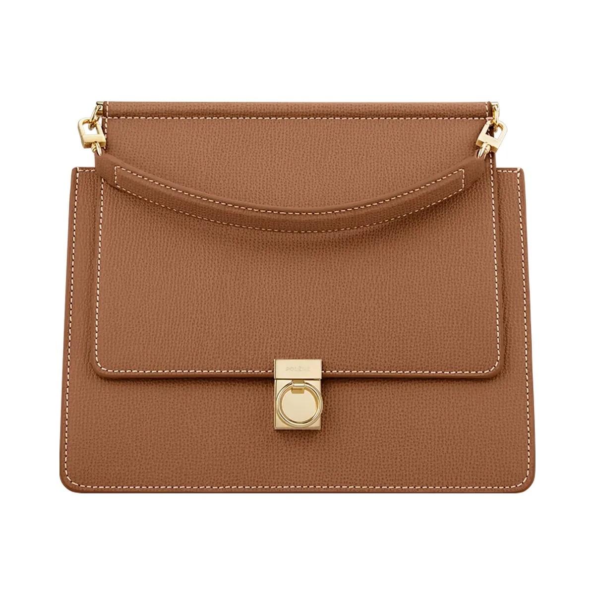 Polene Numero Sept Textured Camel - HypeFly India View 1