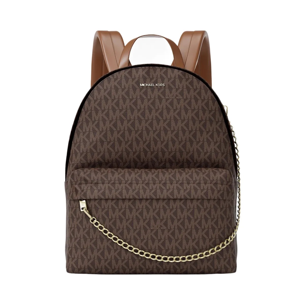 Michael Kors Slater Medium Signature Logo Backpack Brown - HypeFly India View 1