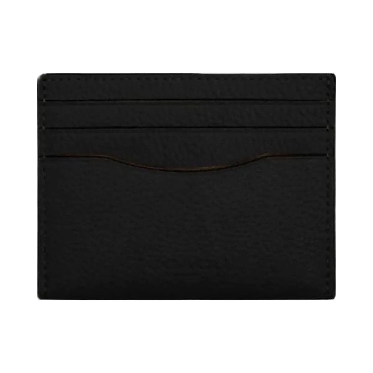 Coach Slim Id Card Case Pebbled Leather-Black - HypeFly India View 2