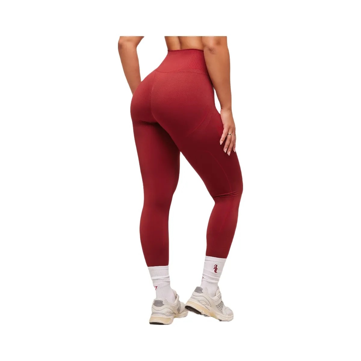 Gymshark x Analis Seamless Leggings - Reps Red/Carmine Red - HypeFly India View 3