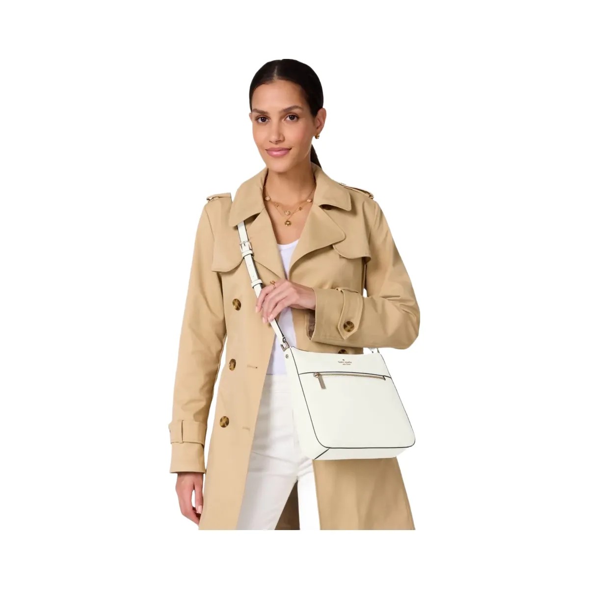 Kate Spade Lena Swingpack Large Crossbody Meringue - HypeFly India View 2