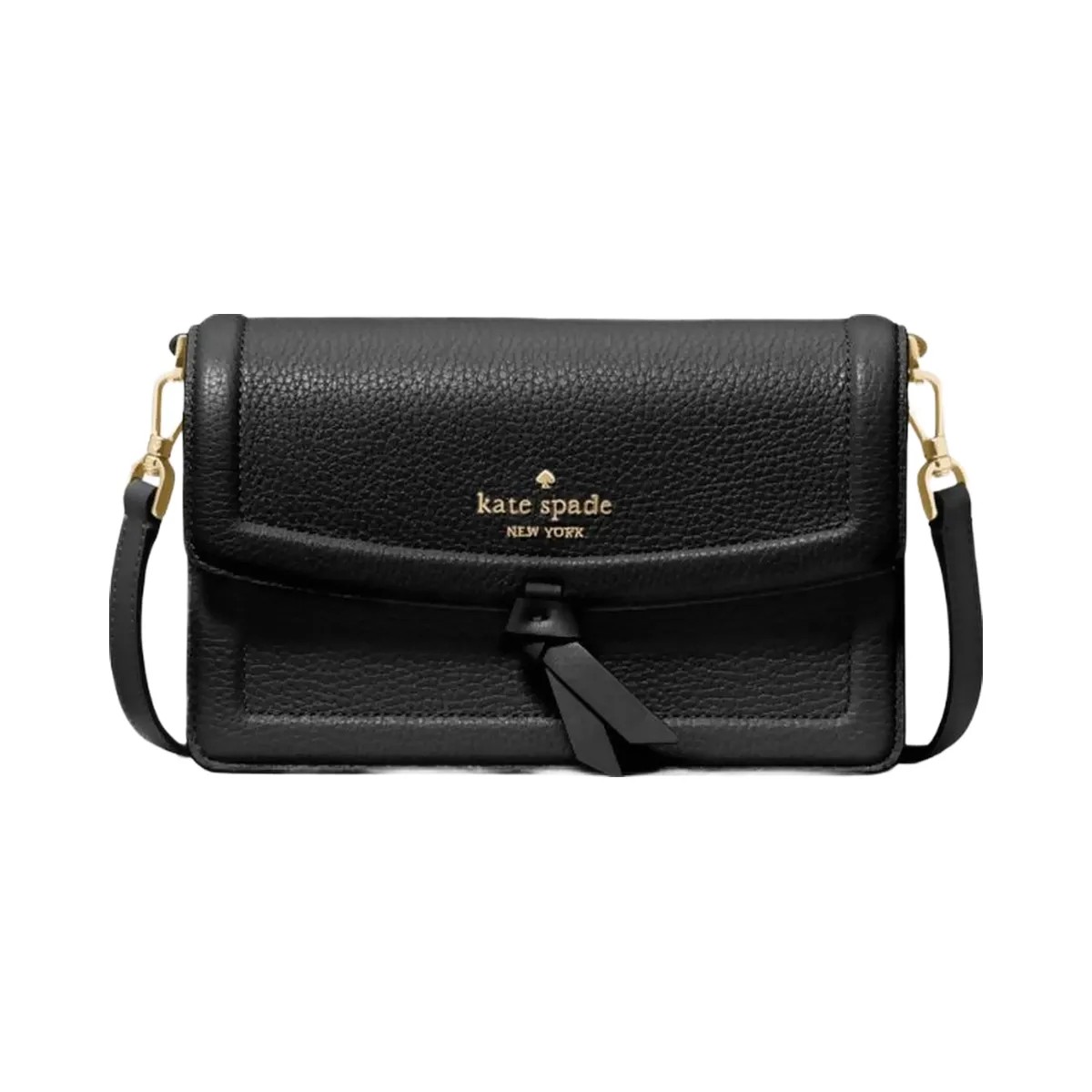 Kate Spade Knott Mini Flap Crossbody Black - HypeFly India View 1