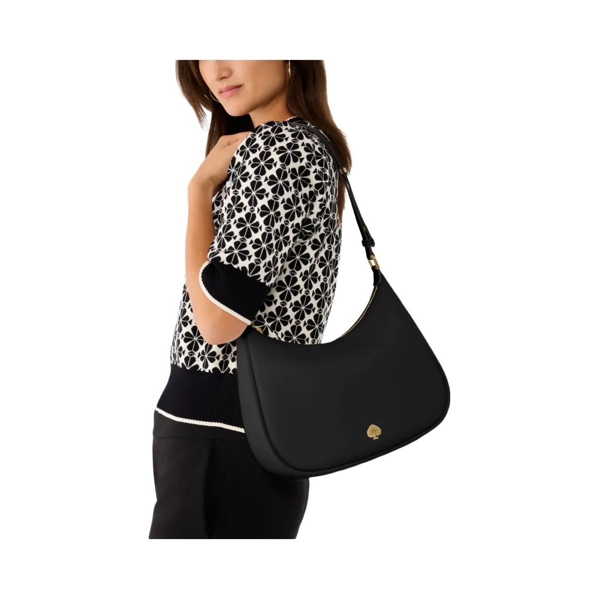 Kate Spade Kayla Large Shoulder Bag Black - HypeFly India View 2