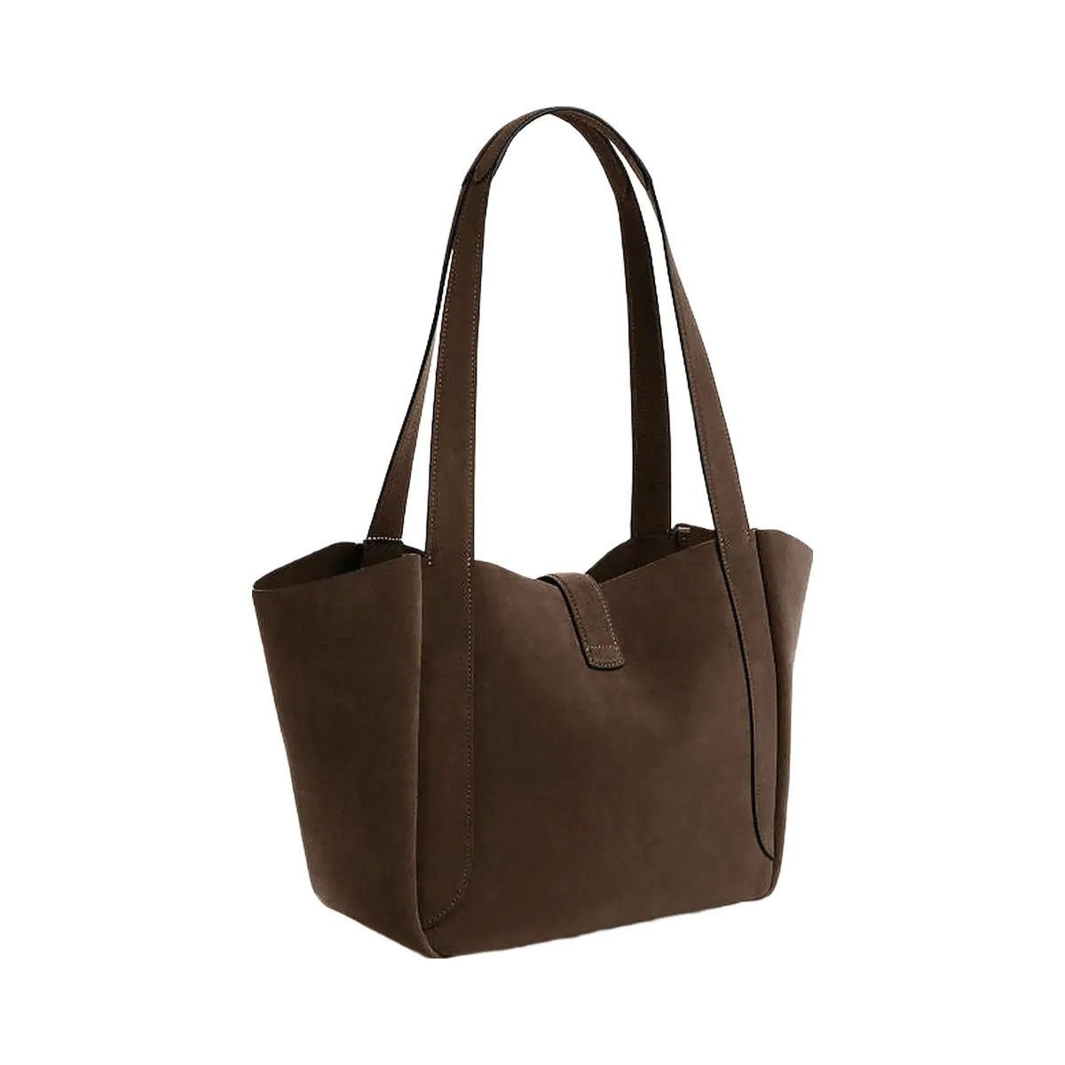 Coach Hadley Turnlock Tote Bag Suede-Qb-Army Green - HypeFly India View 3