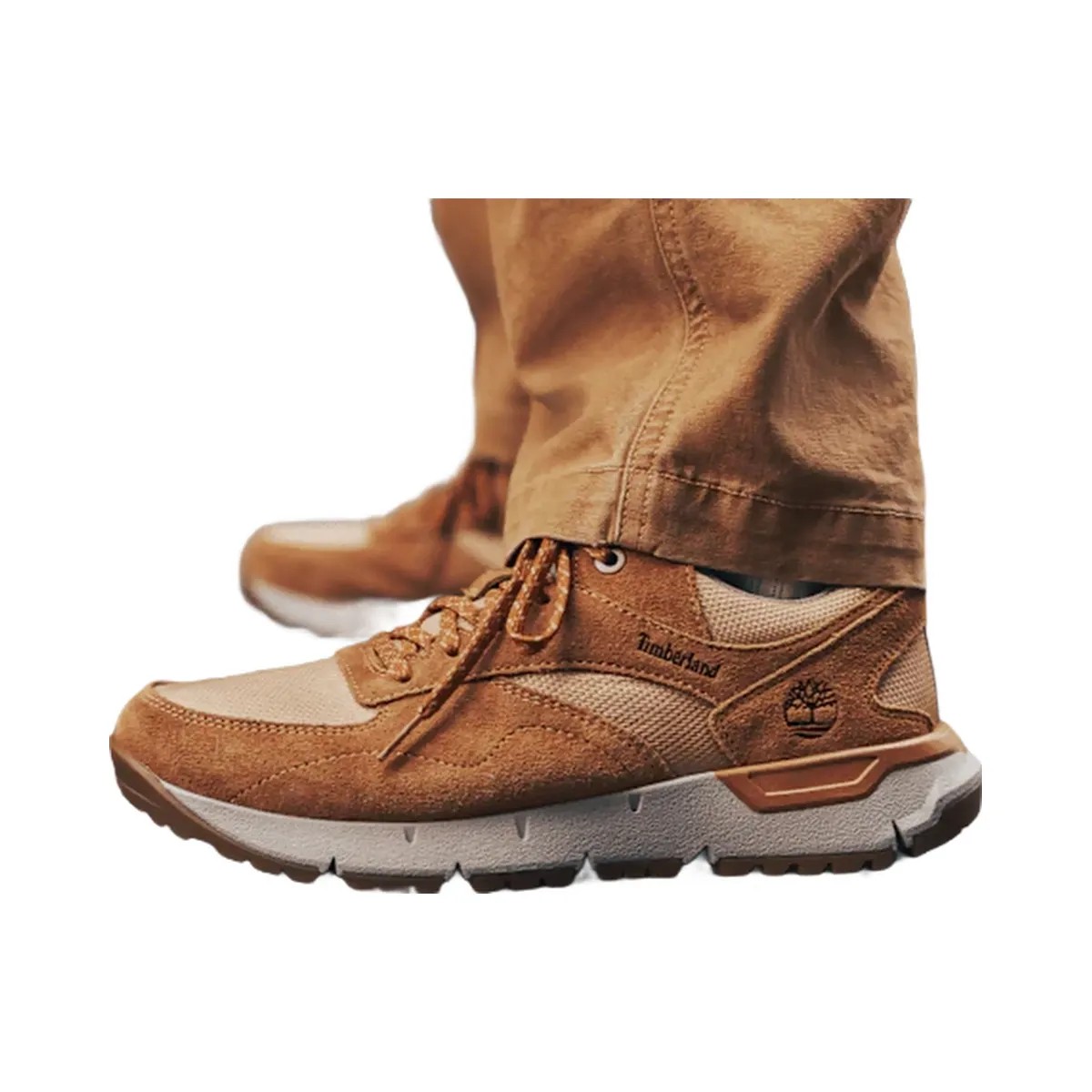 Timberland Voyager Park Low Lace-Up Sneaker Wheat Mesh Men'S - HypeFly India View 3
