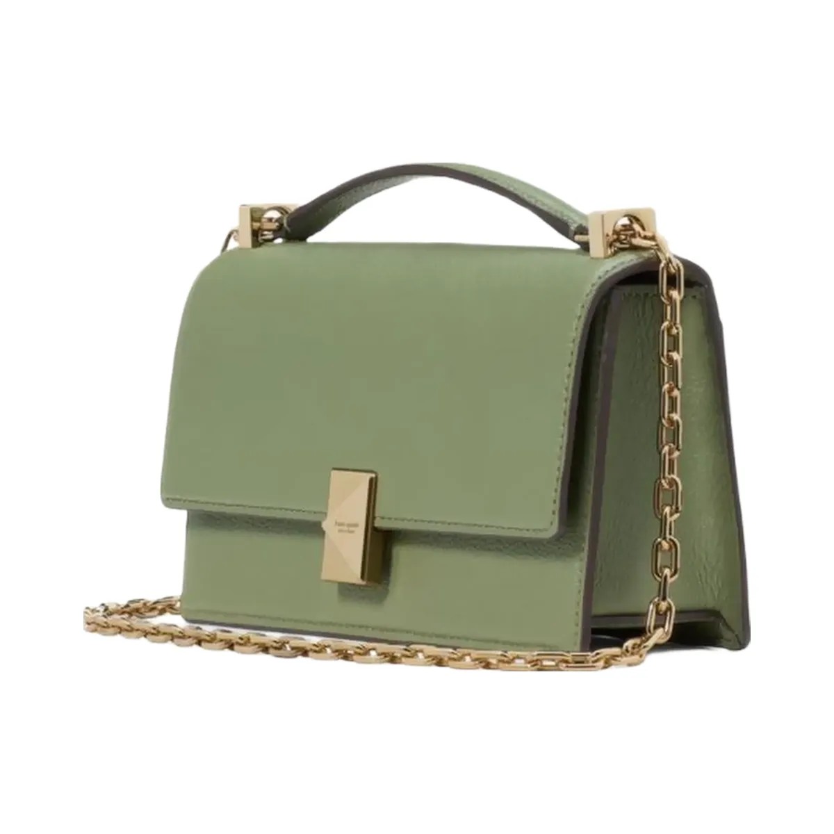 Kate Spade Deco Mini Flap Chain Crossbody Olive Leaf - HypeFly India View 1