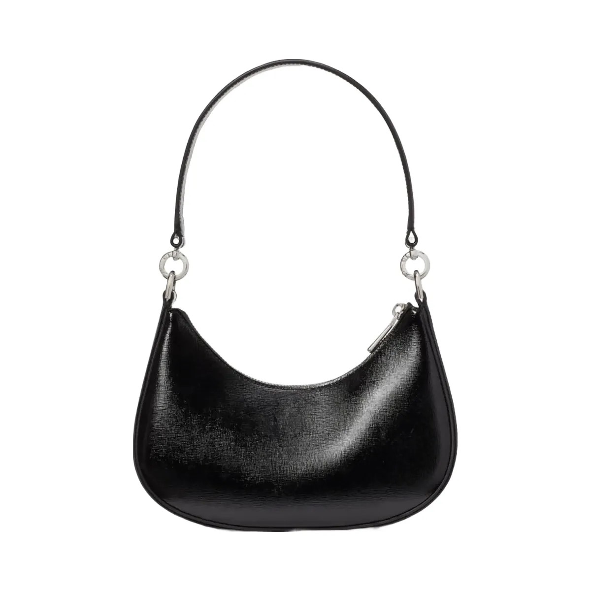 Kate Spade Sam Icon Shiny Small Convertible Crossbody Black - HypeFly India View 5