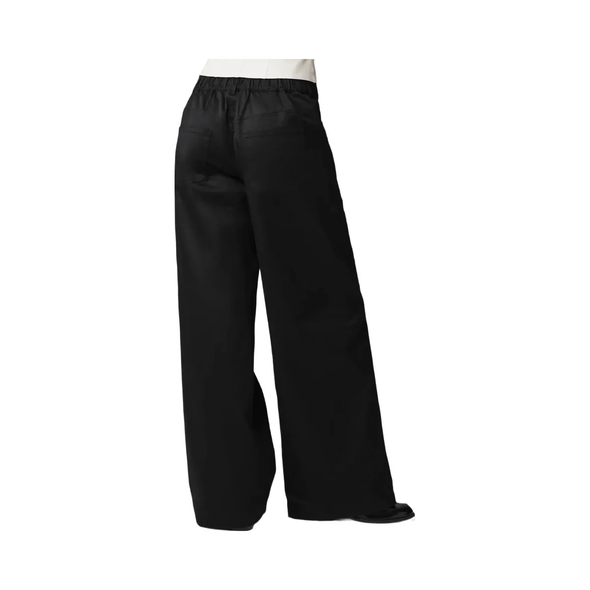 Alo Women's Wanderlust Wide Leg Trouser - Black - HypeFly India View 4