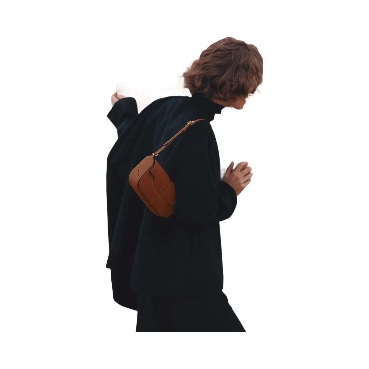 Polene Osmo Smooth Cognac - HypeFly India View 2