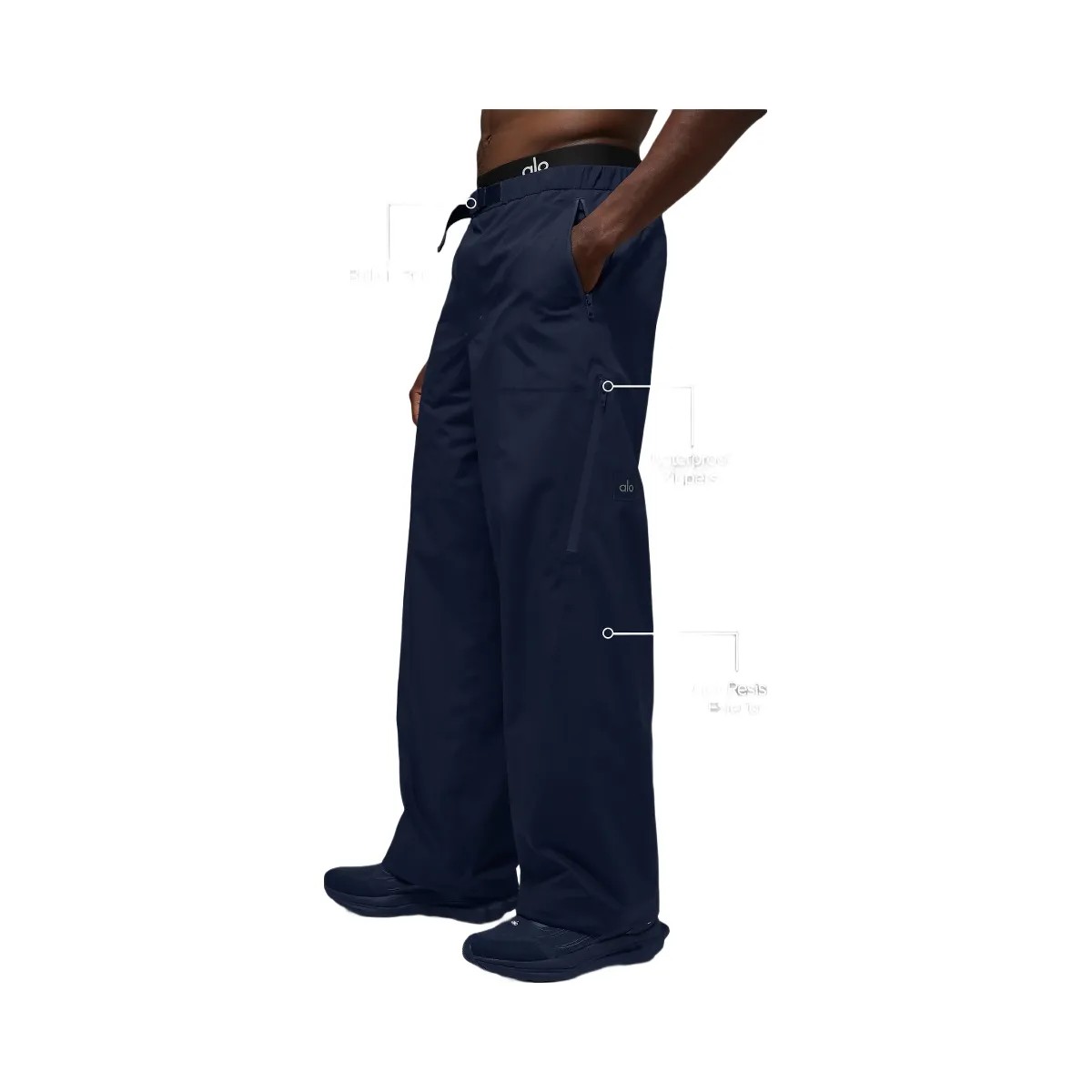 Alo Men's Alpha Shell Pant - Navy - HypeFly India View 2