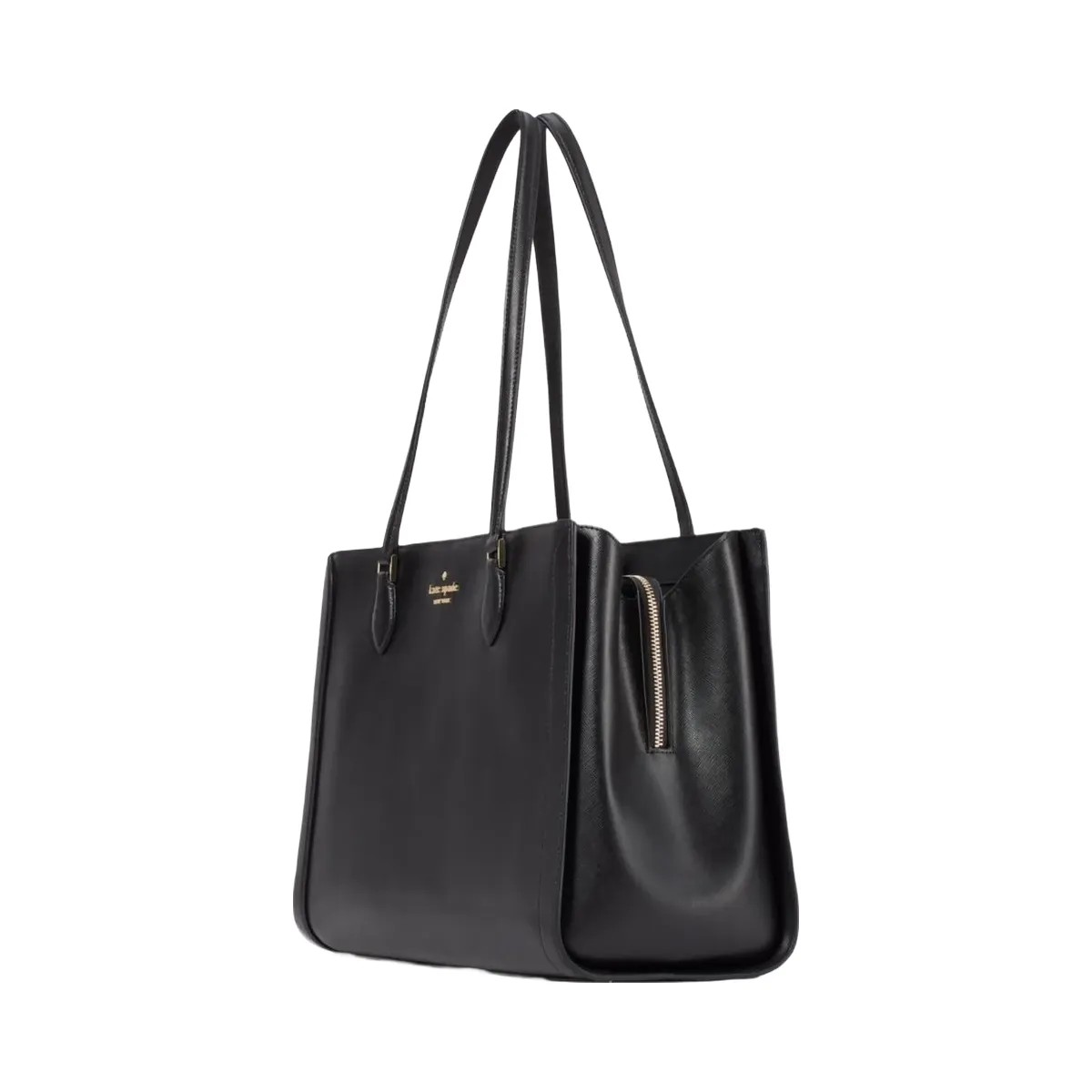 Kate Spade Madison Saffiano East West Leather Large Laptop Tote Black - HypeFly India View 3