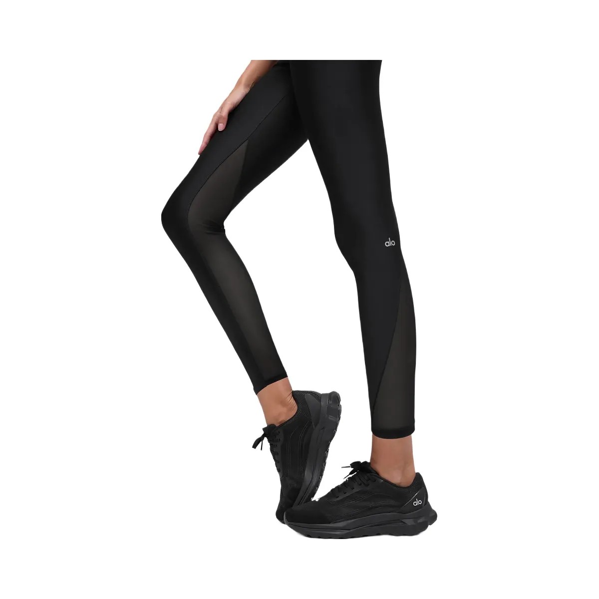 Alo Women's Airlift High-Waist 7/8 Rebel Legging - Black - HypeFly India View 2