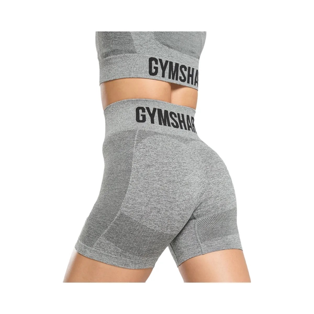 Gymshark Flex Shorts - Charcoal Grey Marl - HypeFly India View 3