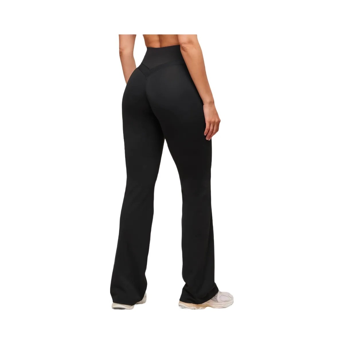 Gymshark Whitney Flared Leggings - Black - HypeFly India View 2