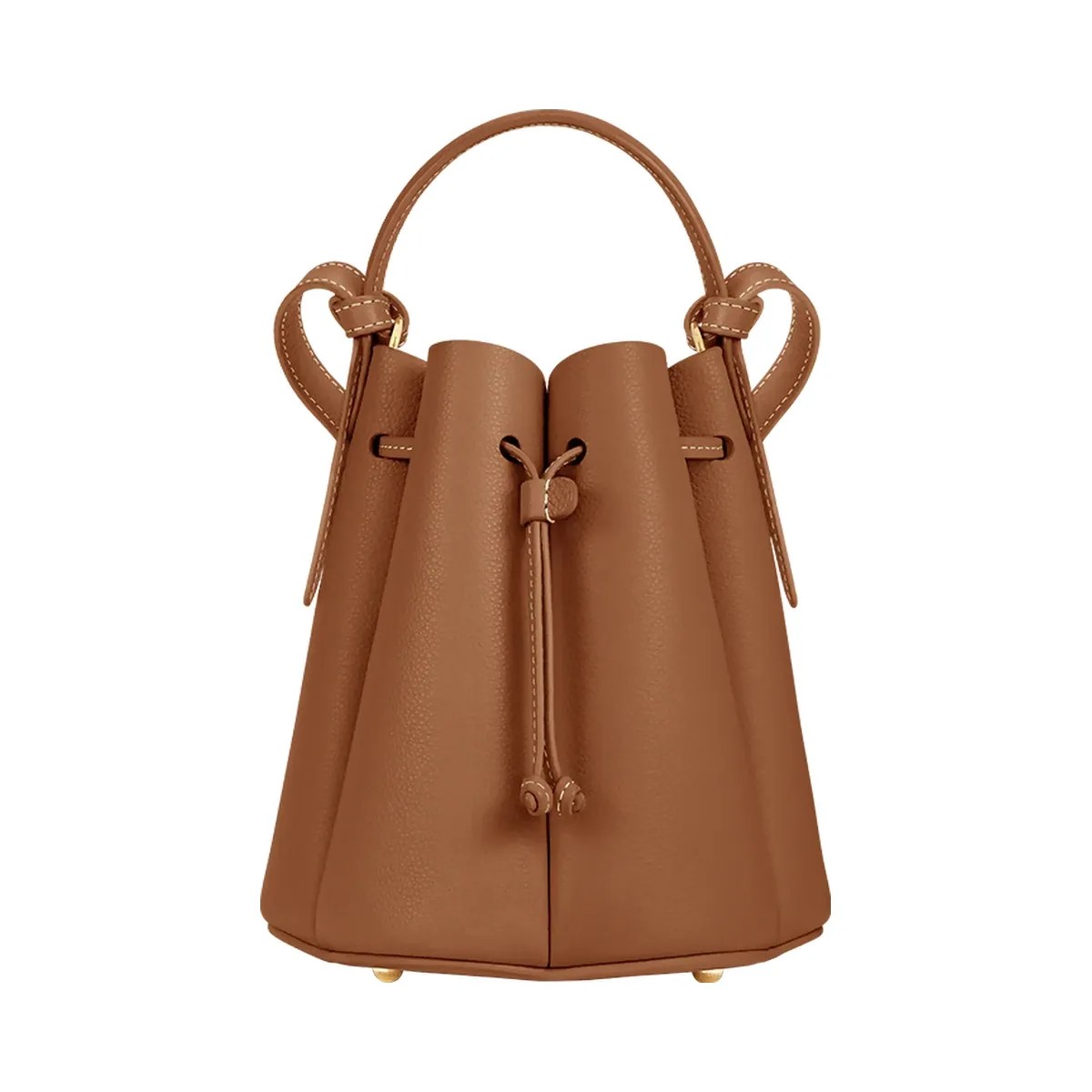 Polene Numero Huit Mini Textured Camel - HypeFly India View 1