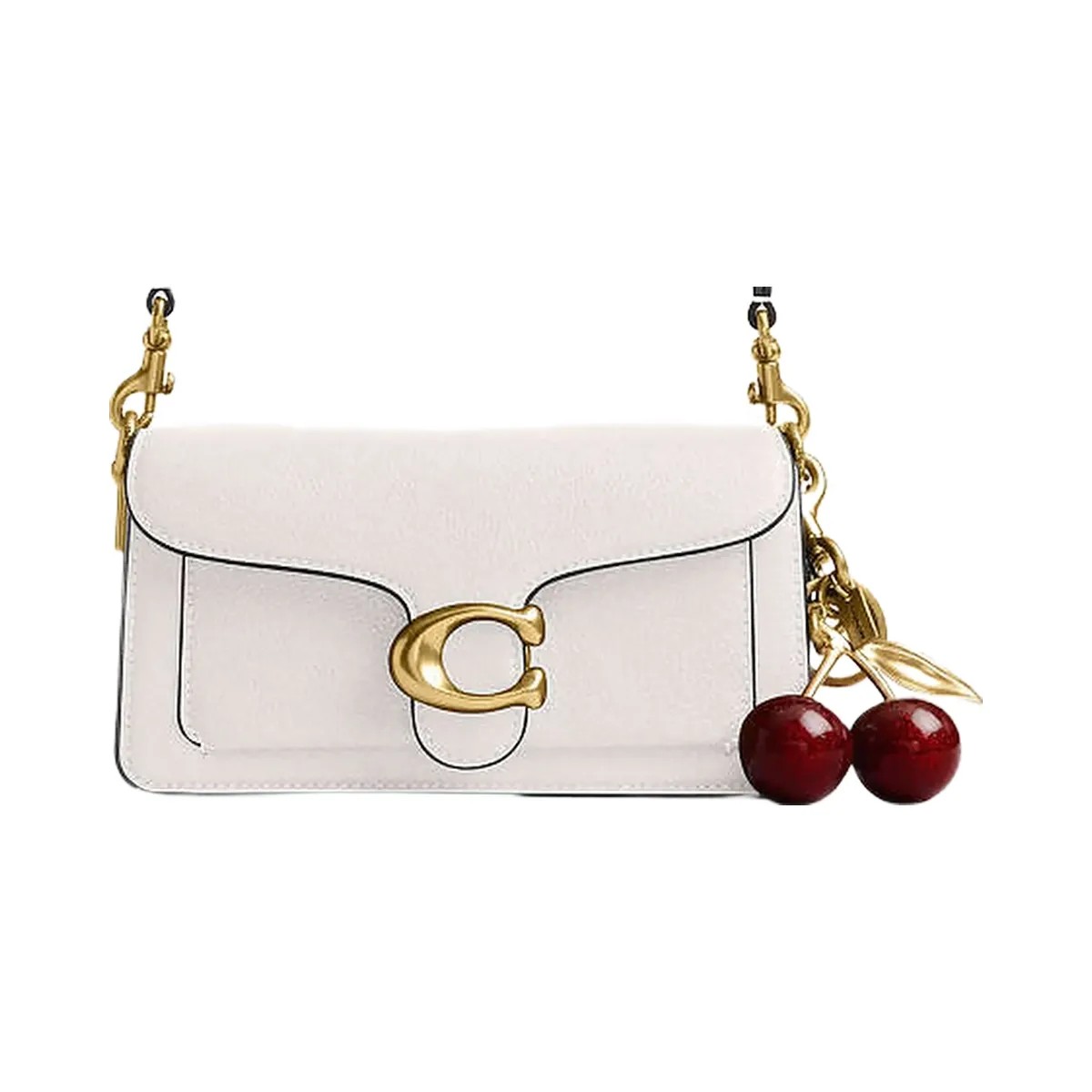 Coach Tabby Shoulder Bag 20 Polished Pebble Leather-Brass-Chalk - HypeFly India View 2