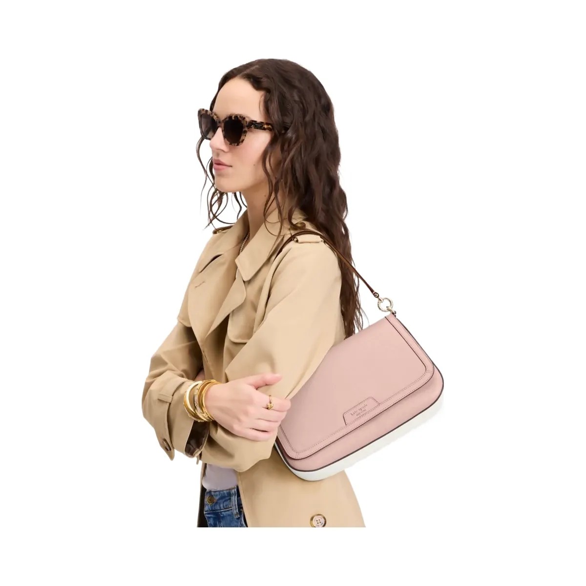 Kate Spade HUDSON convertible shoulder bag  Rose Smoke Multi - HypeFly India View 2