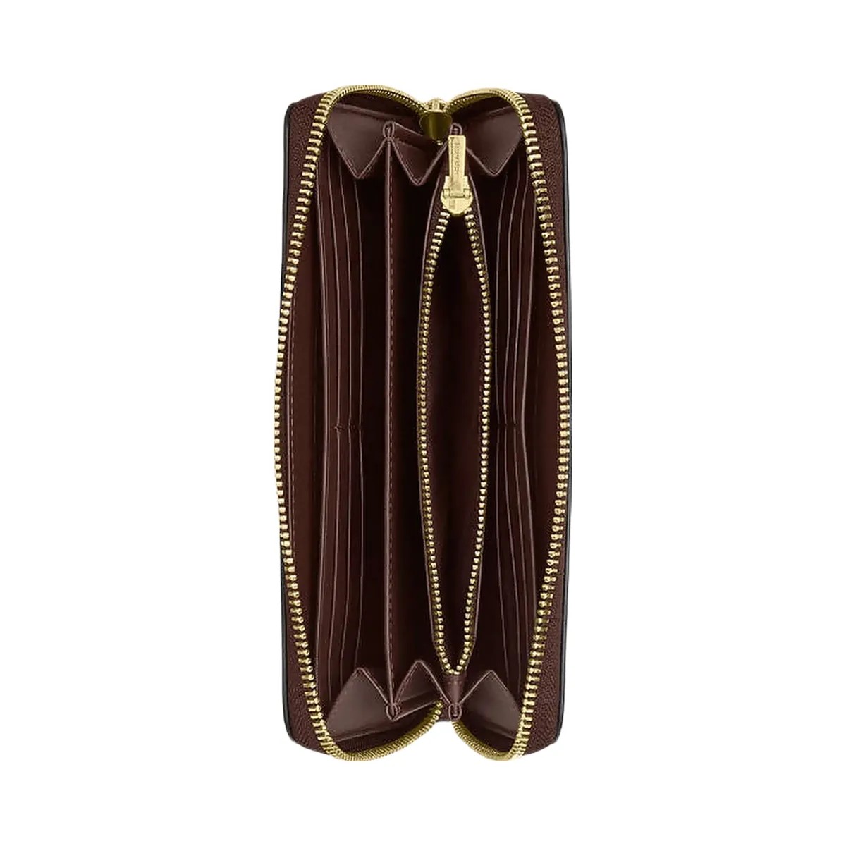 Coach Long Zip Around Wallet Calf Leather-Gold-Maple - HypeFly India View 2