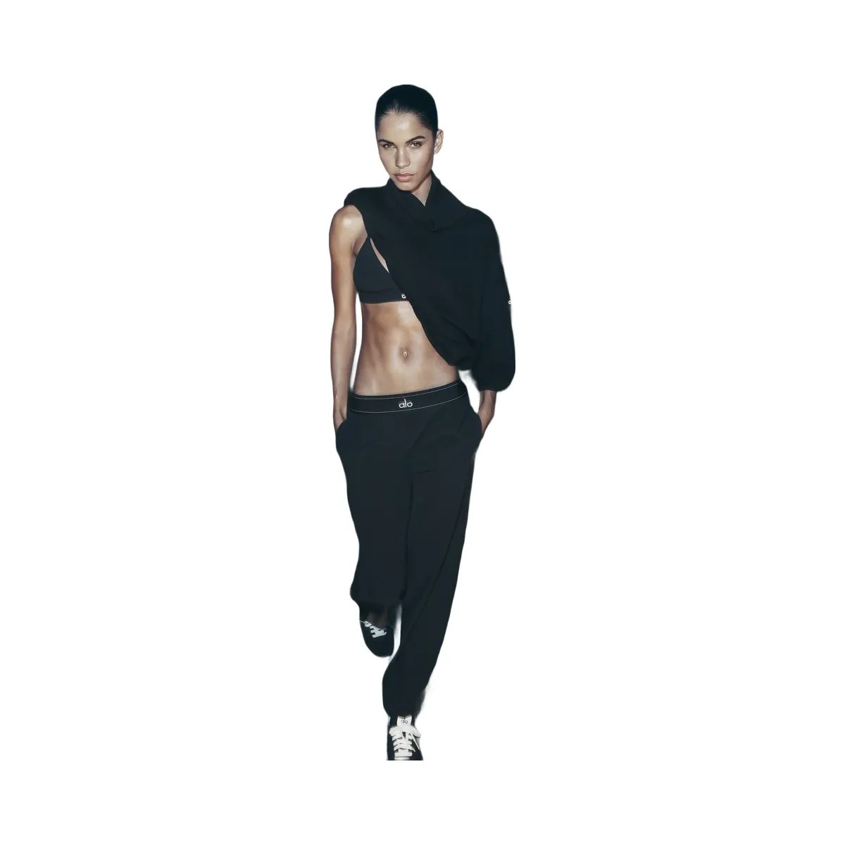 Alo Women's Suit Up Trouser (Long) - Black - HypeFly India View 5