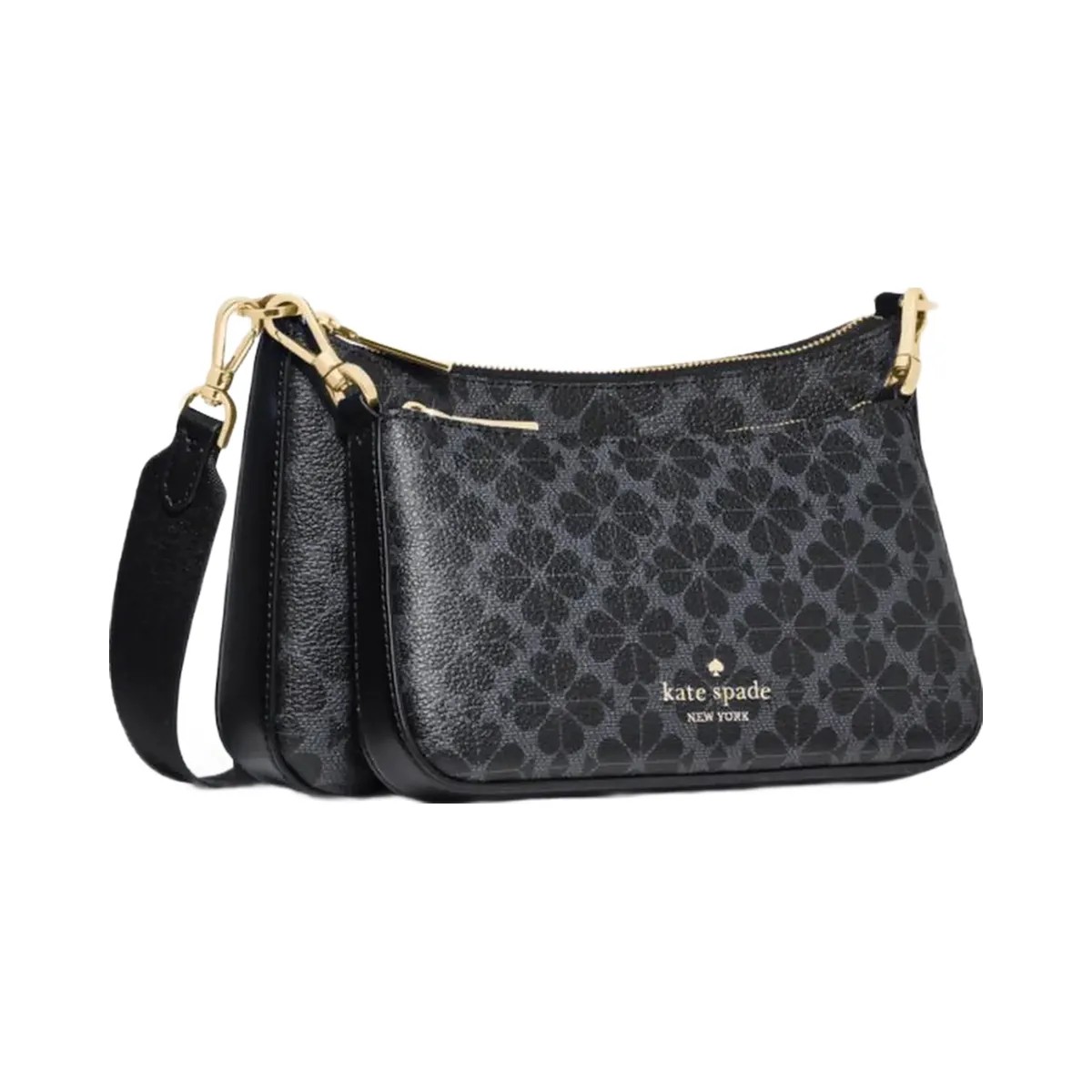 Kate Spade Flower Small Crossbody Black - HypeFly India View 2