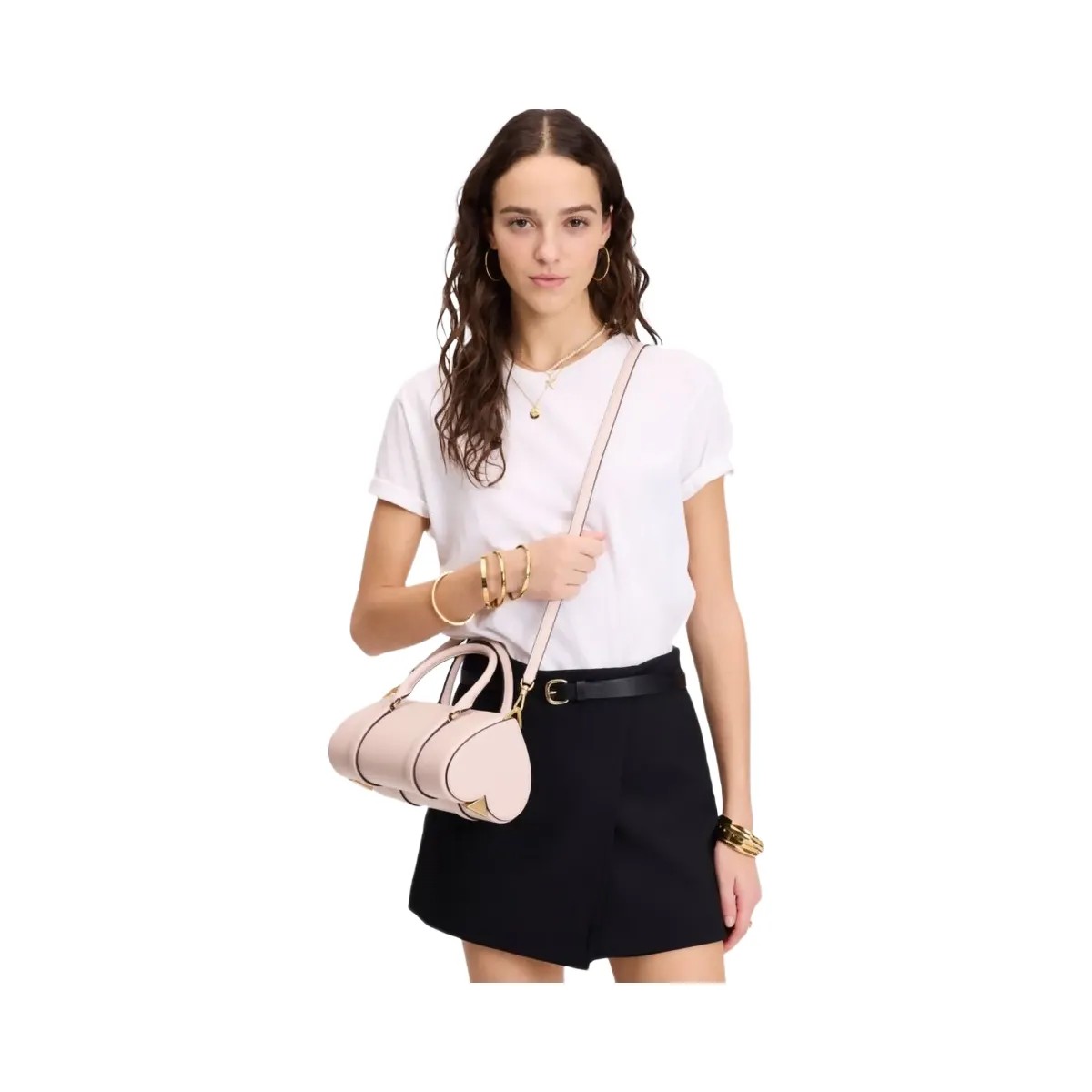 Kate Spade Icon Small Barrel Bag Rose Smoke - HypeFly India View 3