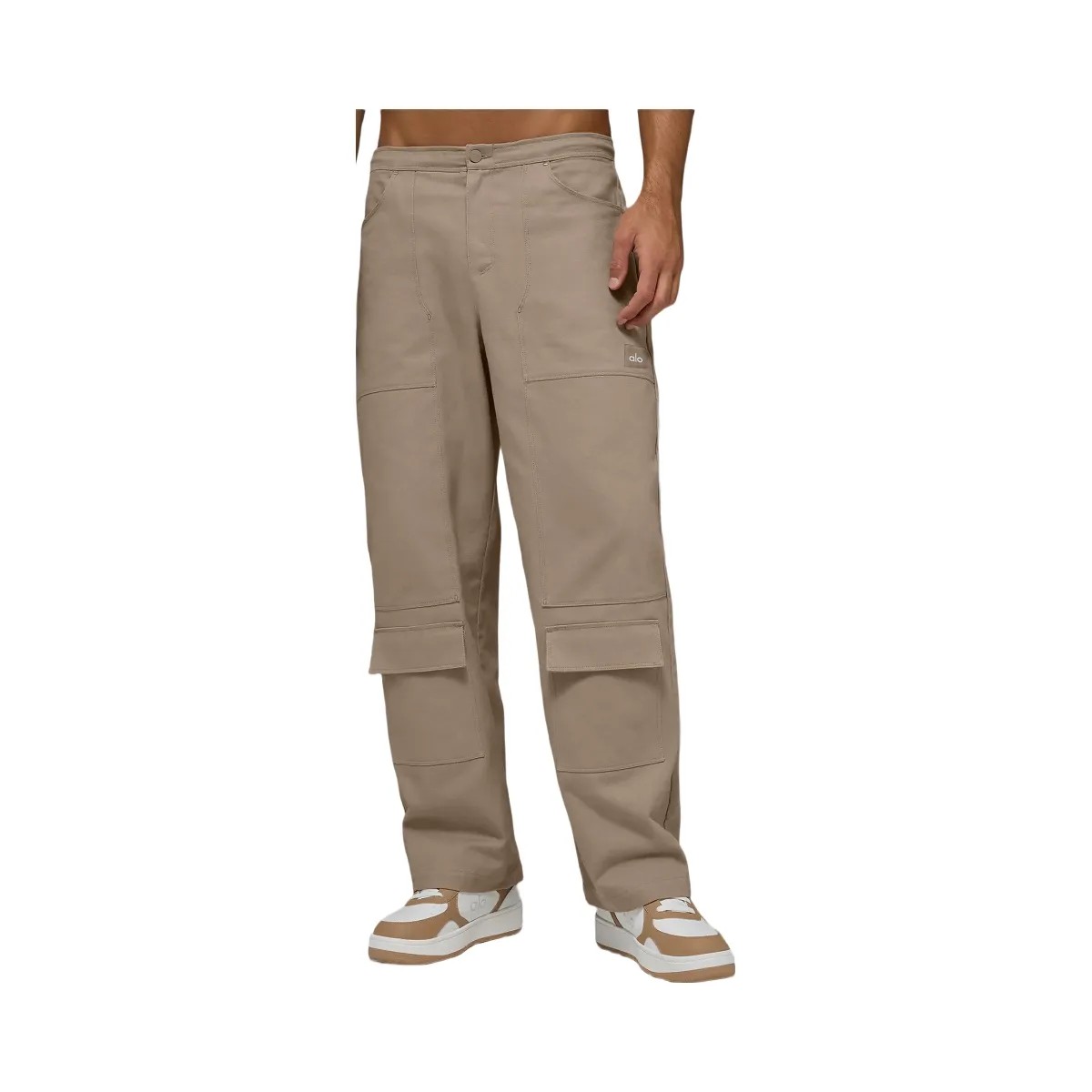 Alo Men's Cotton Canvas Carpenter Pant - Gravel - HypeFly India View 3