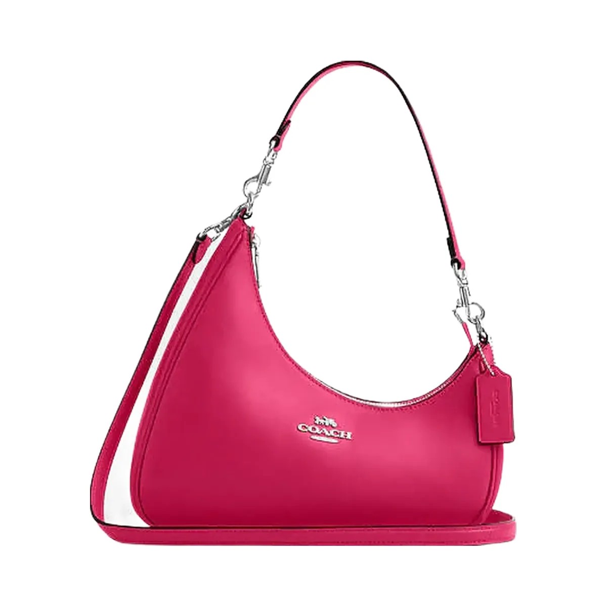 Coach Twisted Teri Shoulder Bag Smooth Leather-Sv-Dragon Fruit - HypeFly India View 1