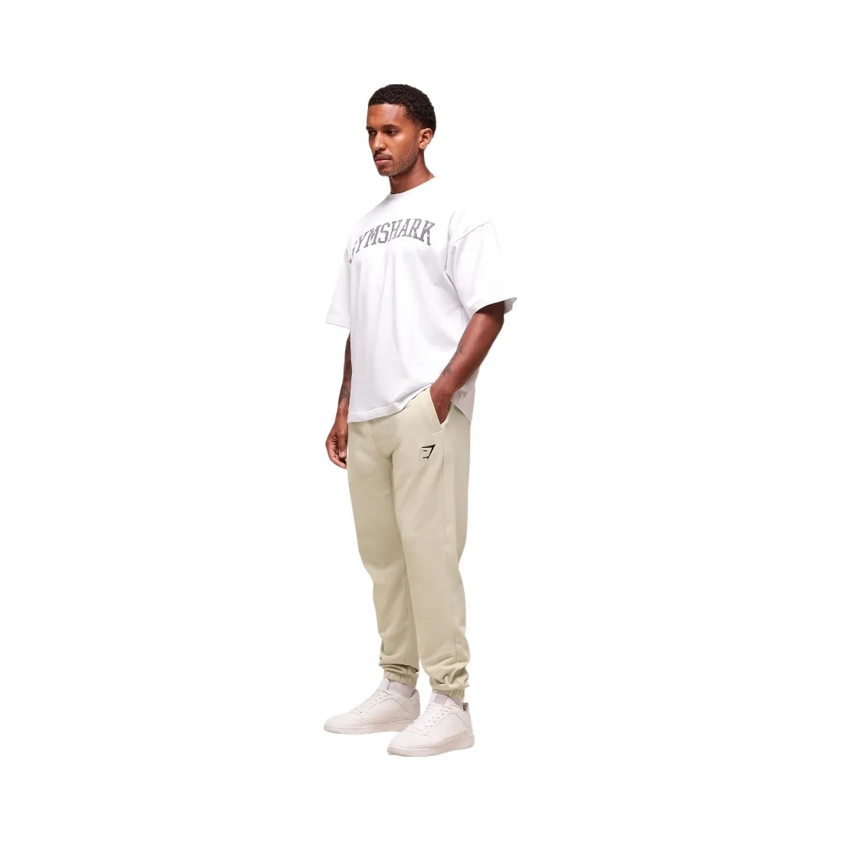 Gymshark Essential Oversized Joggers - Pebble Grey - HypeFly India View 6
