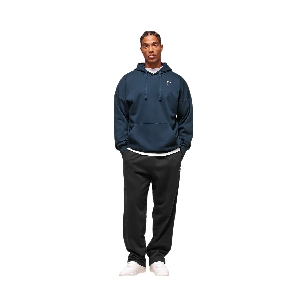 Gymshark Crest Oversized Hoodie - Navy - HypeFly India View 4