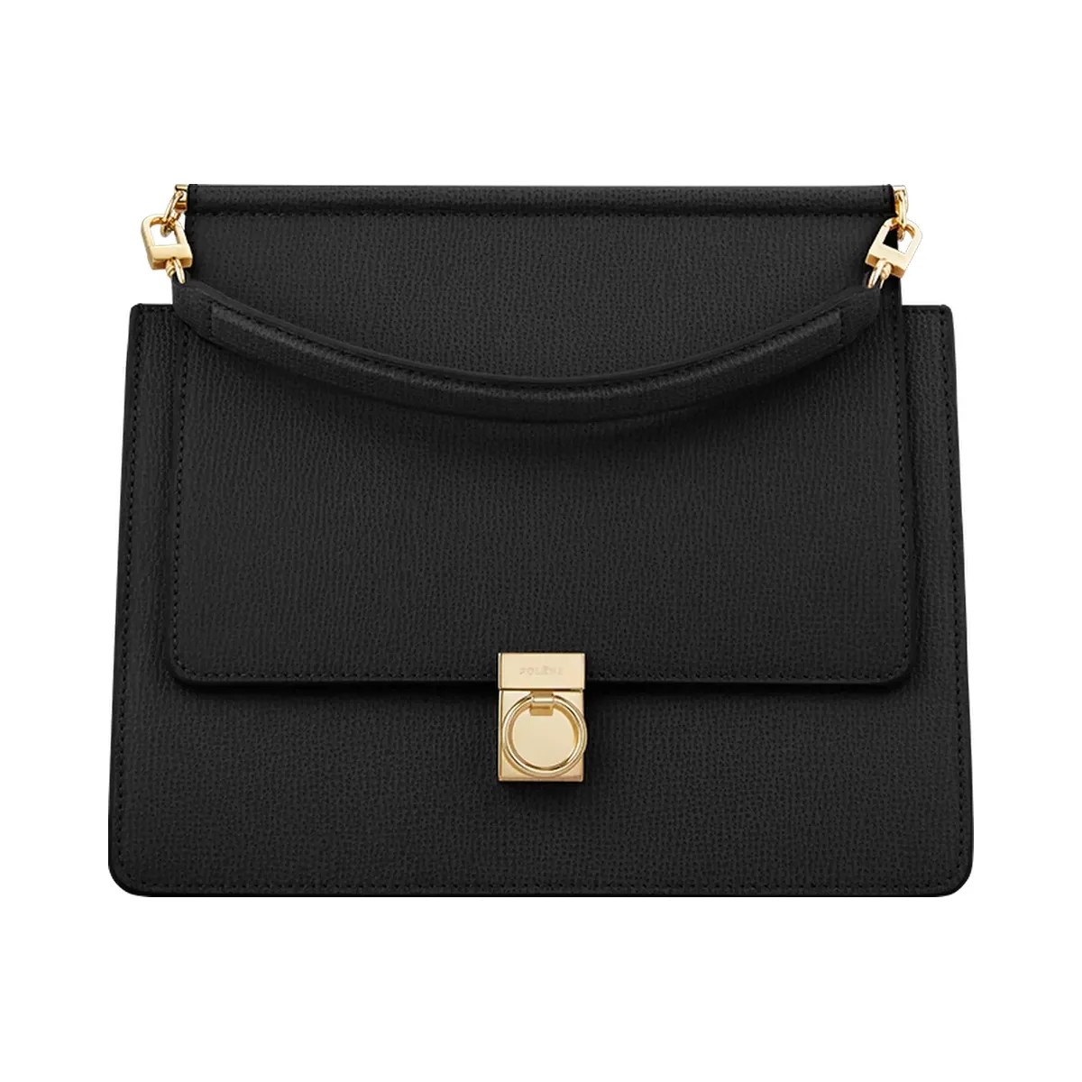 Polene Numero Sept Textured Black - HypeFly India View 1
