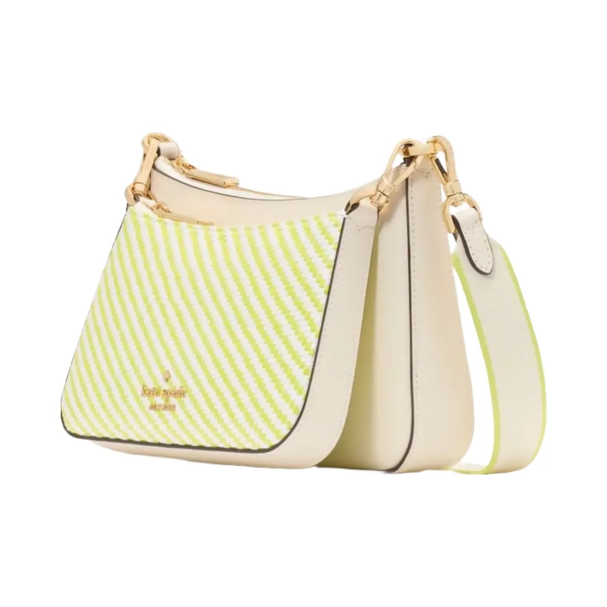 Kate Spade Duet Straw Crossbody Lime Slushy Multi - HypeFly India View 3