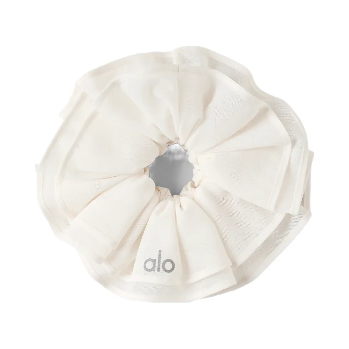 Alo Mesh Sweet Nothing Oversize Scrunchie - Ivory - HypeFly India View 1
