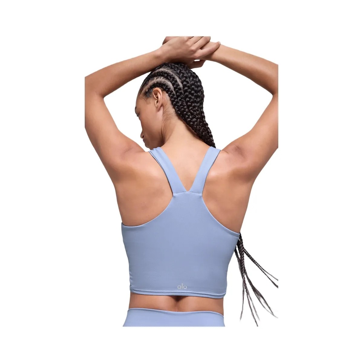 Alo Women's Airbrush Real Bra Tank - Winter Frost - HypeFly India View 2