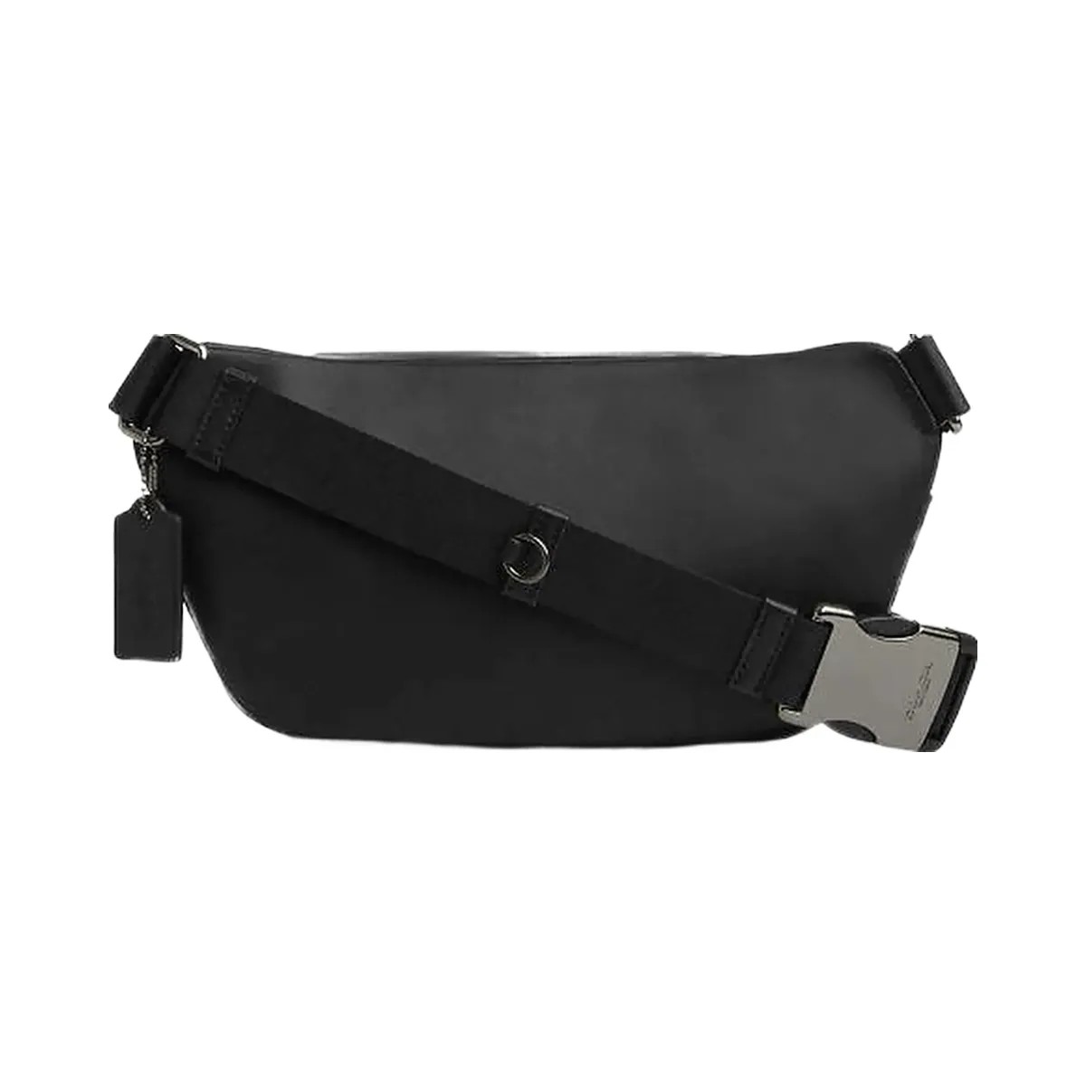 Coach Elias Belt Bag In Signature Canvas Signature Canvas-Gunmetal-Charcoal-Black - HypeFly India View 3