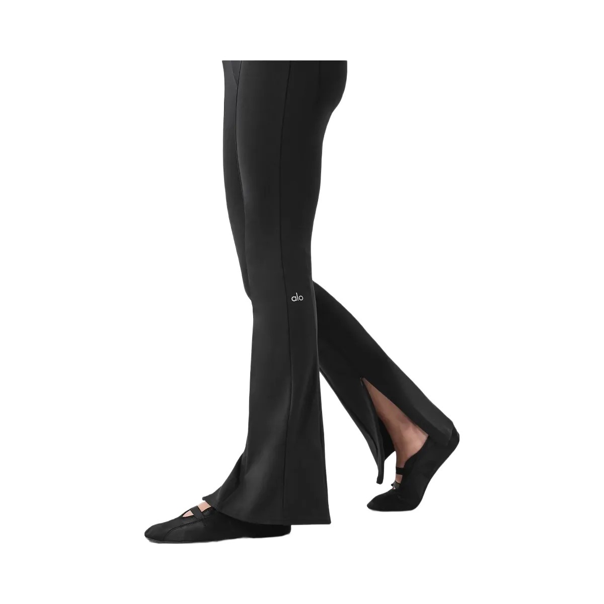 Alo Women's High-Waist Zip It Flare Legging - Black - HypeFly India View 3