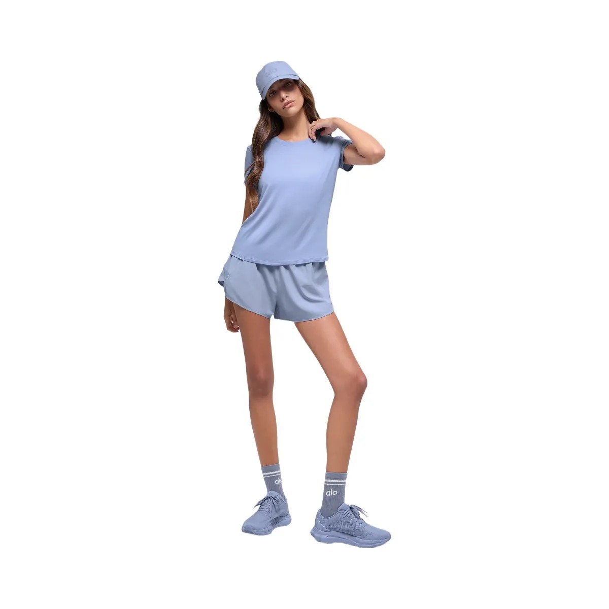 Alo Women's Match Point Short - Winter Frost - HypeFly India View 6