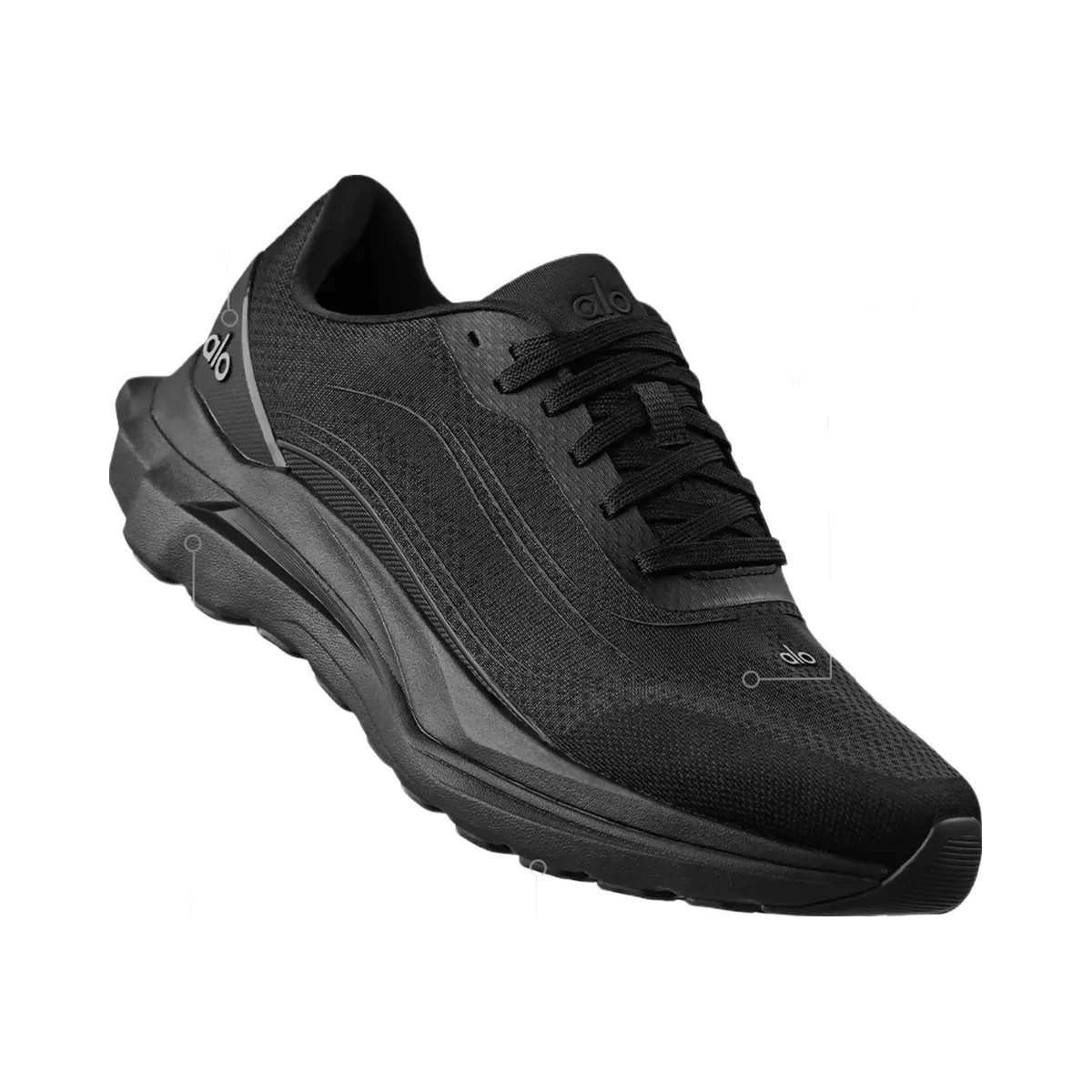 Alo Runner - Black/Black - HypeFly India View 1