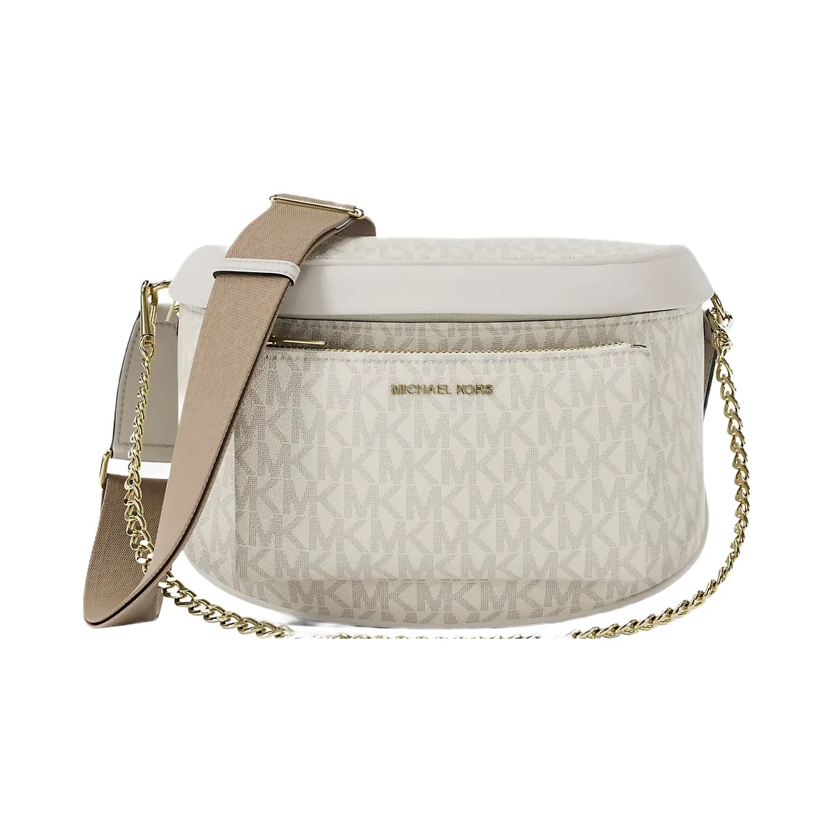 Michael Kors Slater Medium Signature Logo Sling Pack Lt Crm Multi - HypeFly India View 1