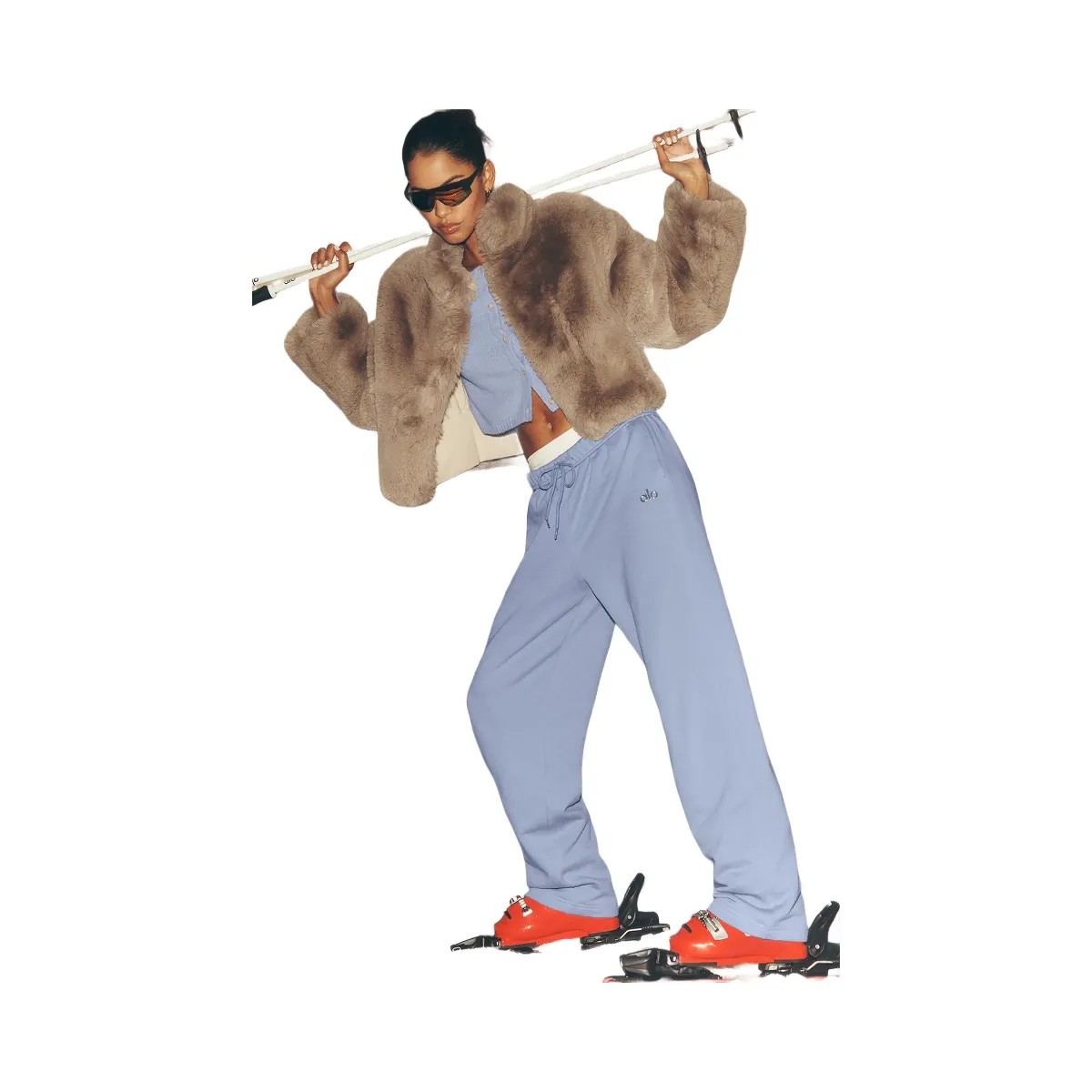 Alo Accolade Straight Leg Sweatpant - Winter Frost - HypeFly India View 6