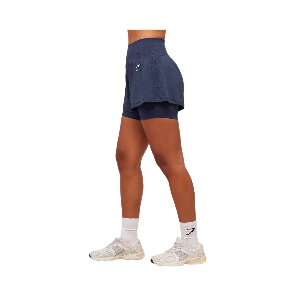 Gymshark Vital 2-in-1 Shorts - Heavy Blue/Marl - HypeFly India View 3